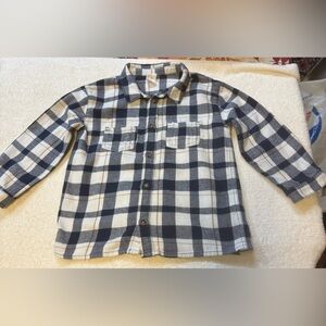 Plaid Kids Shirt - Black and White